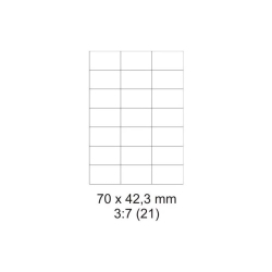 Etikety samolepiace 70x42,3mm /21ks na h�rku