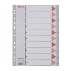 Register plast 1-10 A4 siv ESS