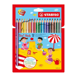 Pastelky STABILO Trio/18 farebn JUMBO