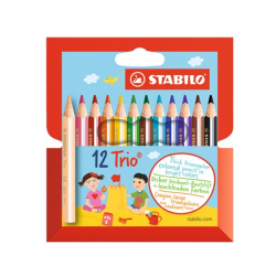 Pastelky STABILO Trio /12 hrub,trojhrann