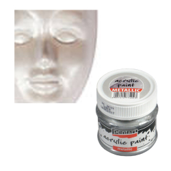Akrylov farba metalick Pentart 50ml strieborn 2217