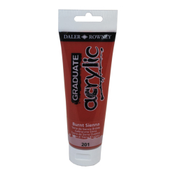 Akrylov farba D&R Graduate 120ml Burnt Sienna 201