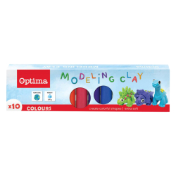 Plastelina 200g/10 OPTIMA