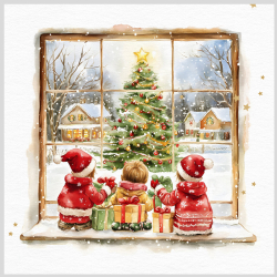 Papierov obrsky TI-FLAIR 33x33cm 3 vrstvov 3-03496''K