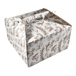 Krabica na z�kusky 28x28x16cm s u�kom zdoben�