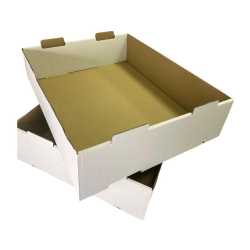 Krabica na z�kusky 48x38x12cm otvoren� biela