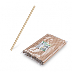 Slamky papierov kraft JUMBO/100 25cm 8mm
