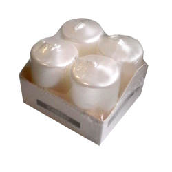 Svieka adventn metalick /4ks biel K