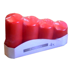 Svieka adventn postupov /4ks erven 50-030-4