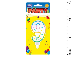 Tortov� svie�ky �islo  ''9'' d�hov�