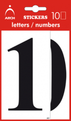 N�lepka - ��sla MAXI 10cm �ierna