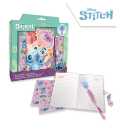 Zpisnk so zmkom a samolepkami s magickm perom Stitch