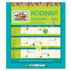 Nstenn kalendr Rodinn 2026