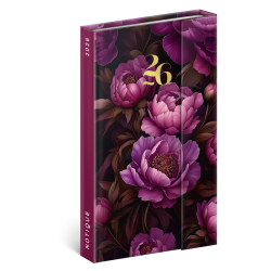 Dir PRESCO tdenn magnetick NOTIQUE fialov kvety 2026 13x21