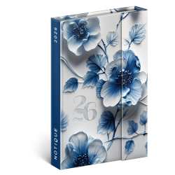 Dir tdenn magnetick NOTIQUE porcelnov kvet 2026 11x16cm