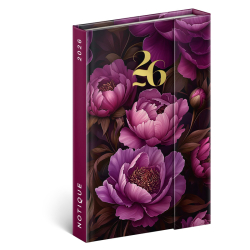 Dir tdenn magnetick NOTIQUE fialov kvet 2026 11x16cm