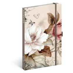 Zpisnk linajkov Pdrov kvety 13x21 cm