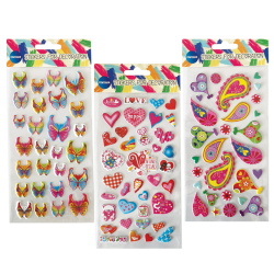 80736 NLEPKY DEKOR.PUFFY 30x50mm & 40x50mm MIX