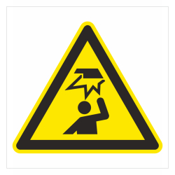 PIKTOGRAM PREKAZKA PRI HLAVE-NIZKY STROP 10538