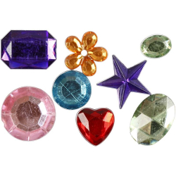 DRAHOKAMY S PLOCH�M CHRBTOM 10-15 mm , MIX FARIEB A TVAROV 1600 ks   52288