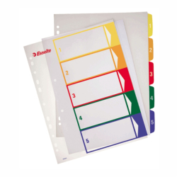 100211 ROZRA�OVA� PLASTOV� FORM�T A4 MAXI  1 - 5 FAREBN�