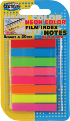 83504 INDEX 45x8 mm, NEON 8-far. x 20 ks BLISTER 20/720