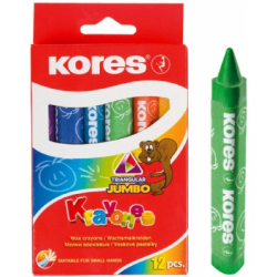 VOSKOVKY JUMBO KRAYONES 12 F TROJHRANN   33141