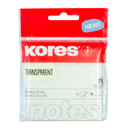 SAMOLEP. BLOKY 75x75 mm,TRANSPARENTN 75 lstkov  48187.21