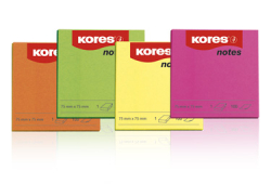 SAMOLEP. BLOKY 75x75 mm NEON LT 1ks x 100 lstkov KORES   47076