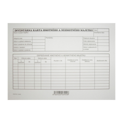 KARTA INVENT.HMOTN.A NEHMOTN.MAJETKU 10345