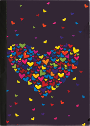 85458 OBAL A4 NA SPISY S KLIPOM PP HEARTS   10/180/360