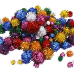 GULIKY POM-POM TRBLIETAV 15-40 mm , 75 KS FAR. MIX  518920