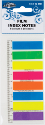 87409 INDEX 45x12 mm, NEON 8-far. x 25ks BLISTER  72/1152