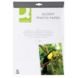 FOTOPAPIER A4 180g VYSOK LESK Q-CONNECT , 20 hrkov   QC001103