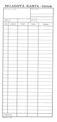 10365    SKLADOV KARTA - TTOK 10 x 21 cm ks