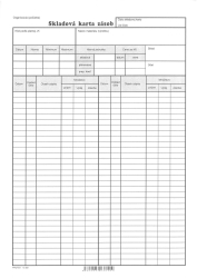 SKLADOV KARTA A4  ks 10361