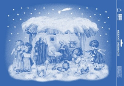 OKENN FLIA VIANON BETLEHM VEK 50 x 35 cm   711