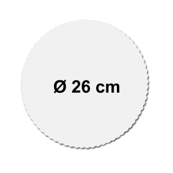 TORTOV PODLOKA BIELA KRUH 26cm   924.26  / 100