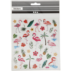 NLEPKY FLAMINGO, 1 LIST - 15x16,5 cm   29138