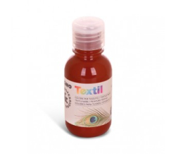 Farba na textil, 125ml, hned siena plen   410TX125-730