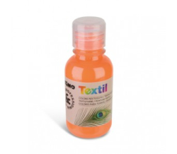 Farba na textil, 125ml, fluo oranov   410TXF125-250