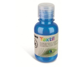 Farba na textil, 125ml, metal modr   410TXM125-500