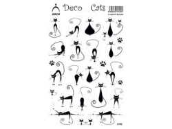 SAMOLEPKA DEKORAN 12x18 cm CATS     4192