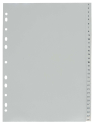 ROZRAOVA PLASTOV FORMT A4   1 - 31      80017000