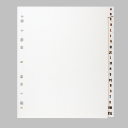 ROZRAOVA KARTNOV FORMT A4 ABECEDN  A - Z          200.00