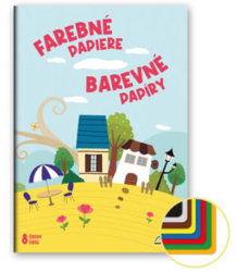 PAPIER FAREBN 8 farieb  8 hrkov 20/8640