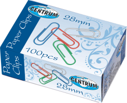 80133 SPONY 28 mm KANCELRSKE FAREBN  100 ks  10/250