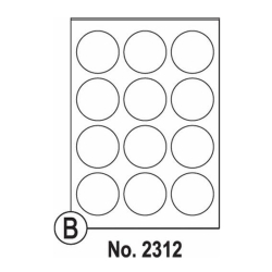 ETIKETY SOTO 60 PRIEMER No.2312