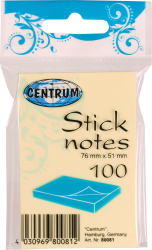 80081 SAMOLEP. BLOKY 51x76 mm, LT PASTEL UNI 1ks x 100 lstkov