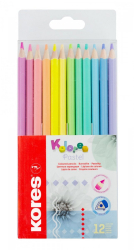 Pastelky KORES/12 KOLORES PASTEL trojhrann